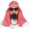 Kostým šejka Araba - pokrývka hlavy, bradka a brýle