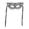 Elegantní krajková maska - černá