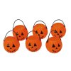 Halloweenské dýňové košíčky – 6 ks
