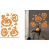 Třpytivé samolepky – Halloween dýně