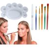 Make-up sada 5x štětec, paletka a špachtle