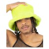 Zelený retro chlupatý klobouk 90. léta - Bucket Hat