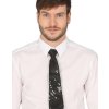 Černá kravata s flitry 35 cm