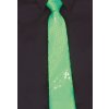 Neonově zelená kravata s flitry 35 cm
