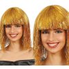 Zlatá párty paruka s ofinou
