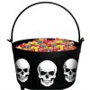 Halloweenský kotlík na sladkosti s lebkami