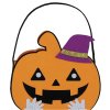 Oranžový košík ve tvaru dýně - Halloween