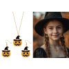 Dýně - náušnice a náhrdelník - Halloween