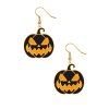 Černé dýně - náušnice - Halloween