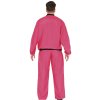 Růžová tepláková souprava - pánský retro kostým 80. léta