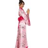 Japonské kimono s páskem - dámský orientální kostým