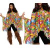 Hippie pončo 60. léta - dámský retro kostým
