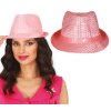 Párty klobouk s flitry růžový