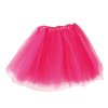 Tylová tutu sukně 40cm - neonově růžová