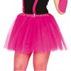 Tylová tutu sukně 40cm - neonově růžová