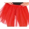 Tylová tutu sukně 40cm - červená