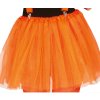 Tylová tutu sukně 40cm - neonově oranžová