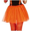 Tylová tutu sukně 40cm - neonově oranžová