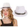 Bílý párty klobouk - gangster