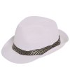Bílý párty klobouk - gangster