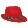 Červený párty klobouk - gangster