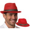 Červený párty klobouk - gangster