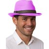 Růžový párty klobouk - gangster