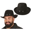 Černý klobouk s černou stuhou - gangster