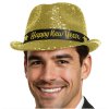 Zlatý flitrovaný klobouk - Happy New Year