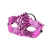 Růžová karnevalová maska - designová