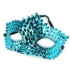 Tyrkysová karnevalová maska - designová