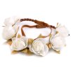 Květinová čelenka - bílé růže