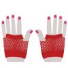 Retro síťované rukavice červené