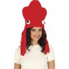 Klobouk chobotnice červená - vtipný klobouk pro dospělé
