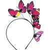 Čelenka s motýly - růžová