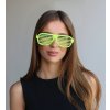 Párty brýle mřížka - zelená neon