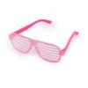 Párty brýle mřížka - růžová neon