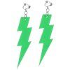 Retro neonové náušnice Lightning Bolt - 80. léta