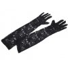 Krajkové rukavice dlouhé černé