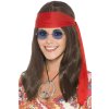 Dámská sada Hippies - paruka, brýle, medailon, šátek