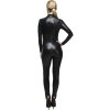 Latexový overal černý - sexy kostým