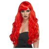 Dámská paruka červená -  dlouhá kudrnatá