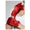 Elegantní rukavičky s mašlí - červené