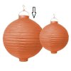 Papírový svítící lampion - oranžový