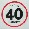 Narozeninové ubrousky - Happy Birthday 40