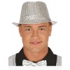 Párty klobouk s flitry stříbrný