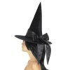 Čarodějnický klobouk s černou mašlí - deluxe