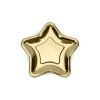 Papírový talíř hvězda - zlatá