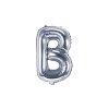 Fóliový balónek písmeno B - stříbrný 35cm