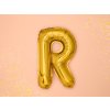 Fóliový balónek písmeno R- zlatý 35cm